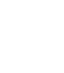 White abstract symmetrical geometric shape on black background.