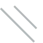 Two parallel diagonal gray lines on a black background.